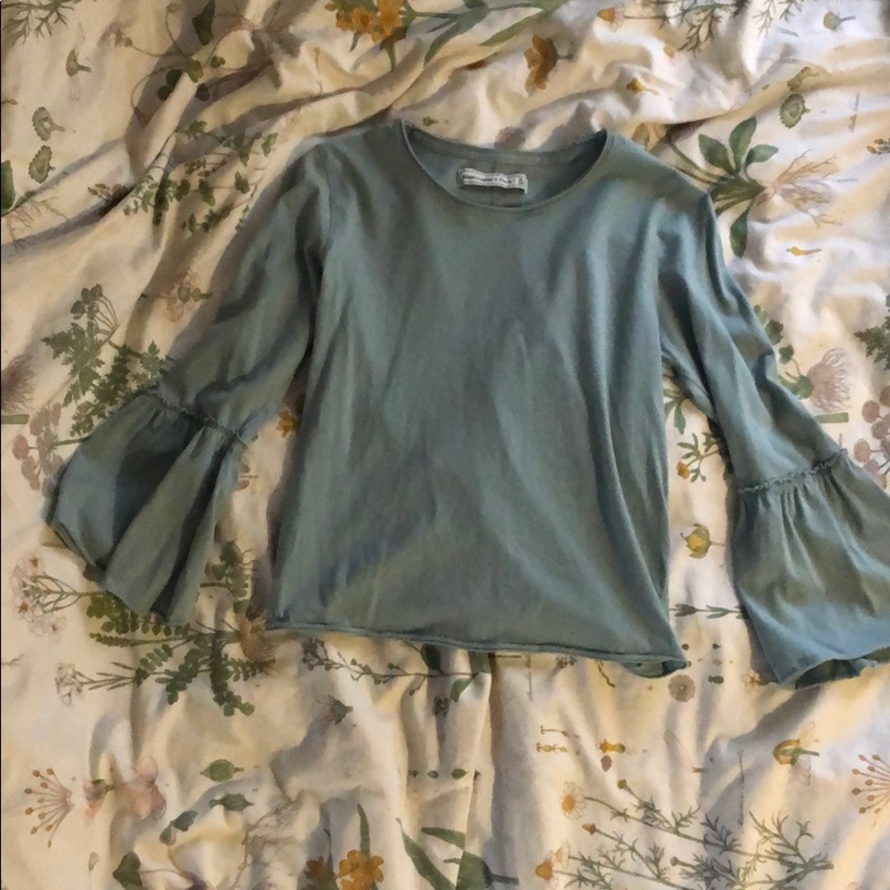 Light Green A&F top